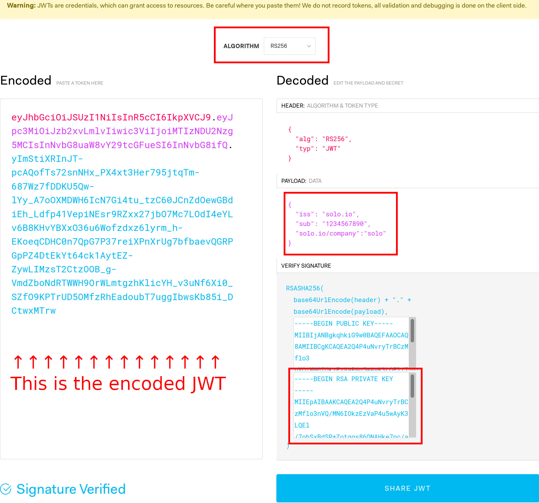 jwt.io debugger